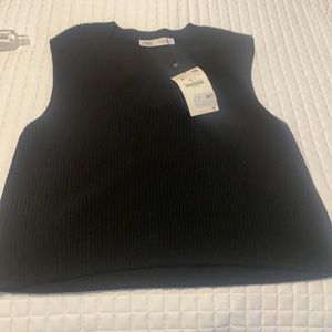 Black Zara sweater vest